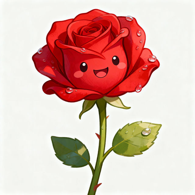 Rose Cartoon Drawings gallery