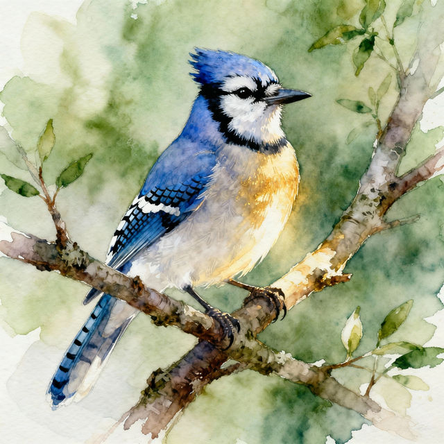Blue Jay Drawings - AI Generated Art gallery