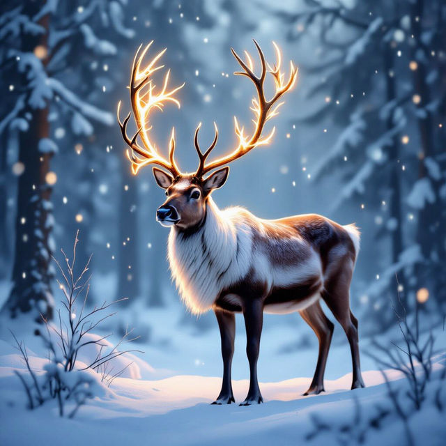 Reindeer Pictures - AI Generated gallery