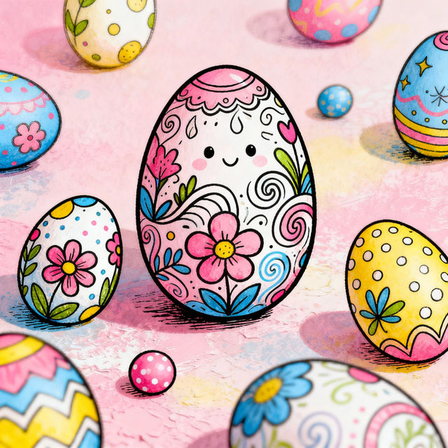 Easter Egg Designs Drawings gallery