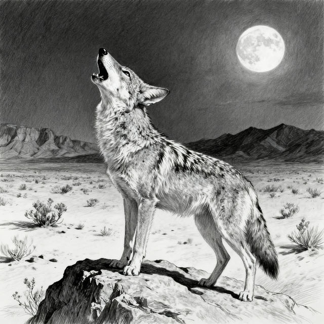 Coyotes Drawing - AI Art Gallery gallery