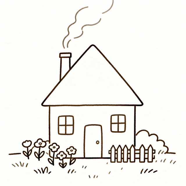 Easy Drawing House - AI Generated gallery