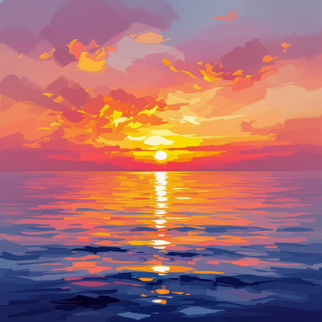 Sunset Wall Art - AI Generated gallery