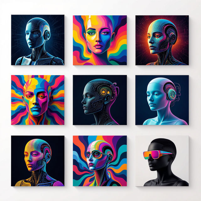 12x12 Picture Frames - AI Generated Art gallery