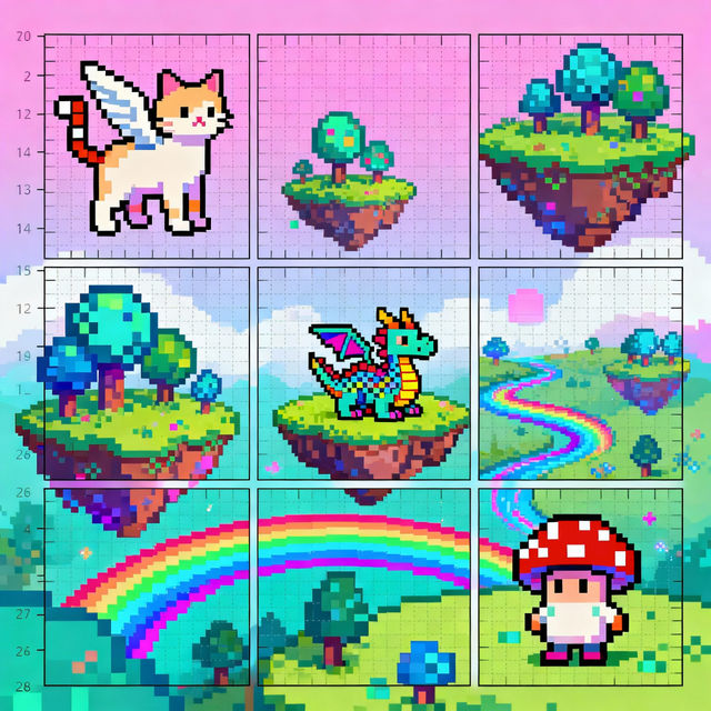 Spreadsheet Pixel Art - Easy Creations gallery