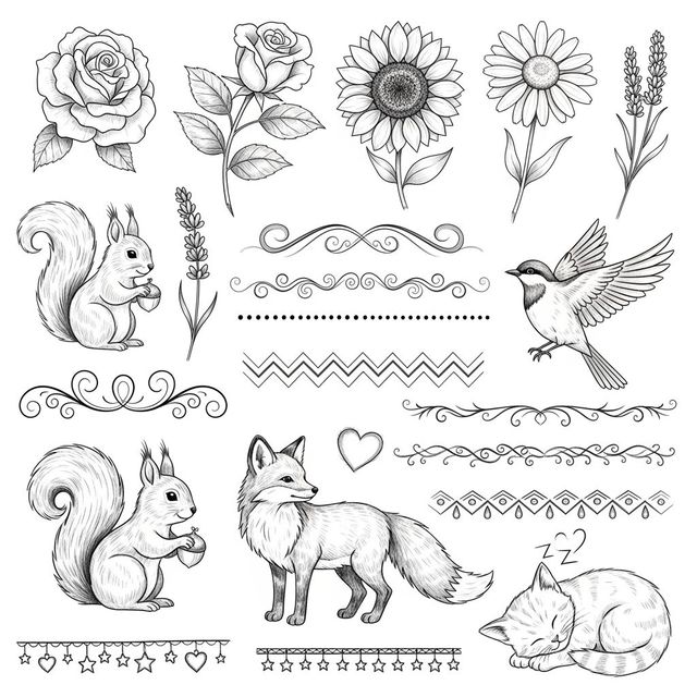 Create Stunning Pencil Clip Art with AI gallery