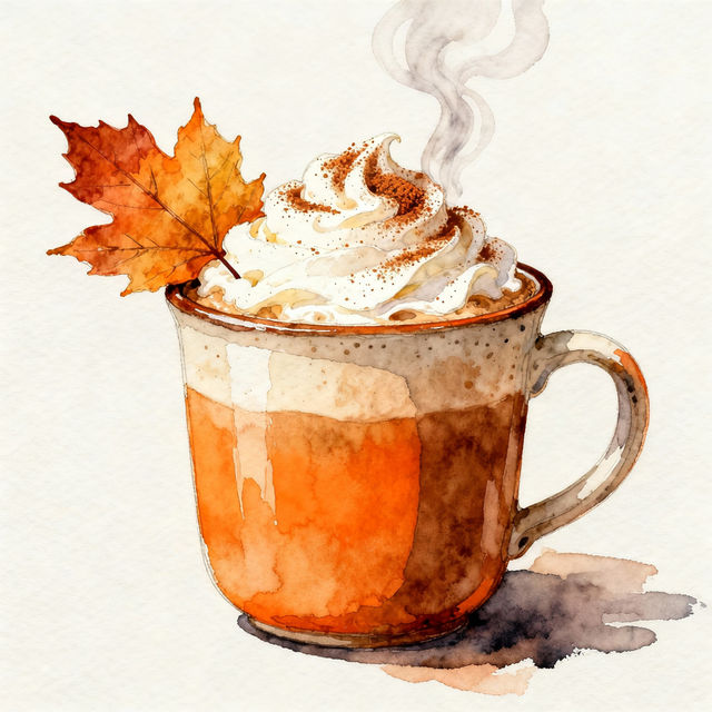 Pumpkin Spice Latte Drawing gallery