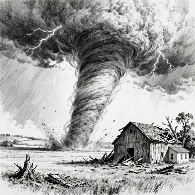 Drawing Of Tornado gallery