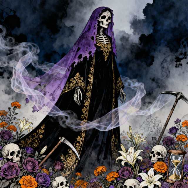 Drawing Santa Muerte gallery