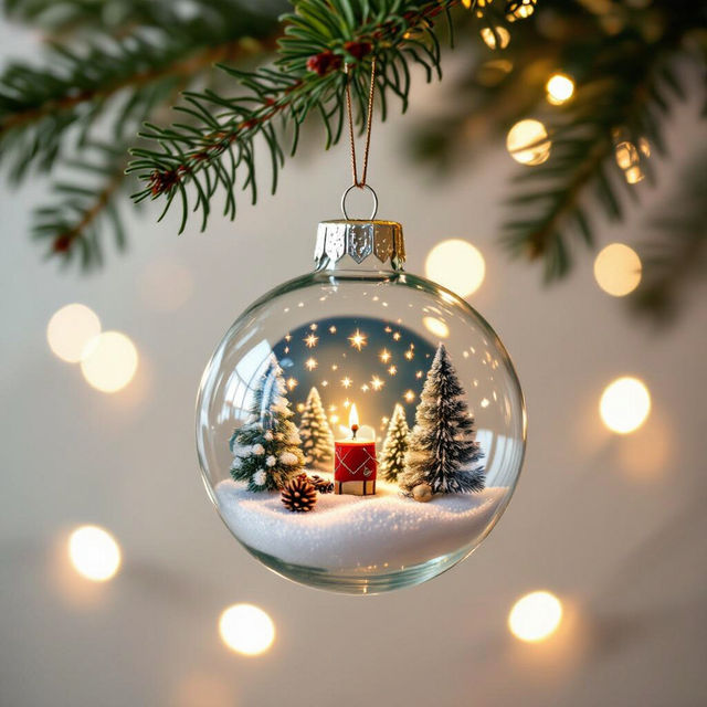 Christmas Ornament With Picture Inside gallery