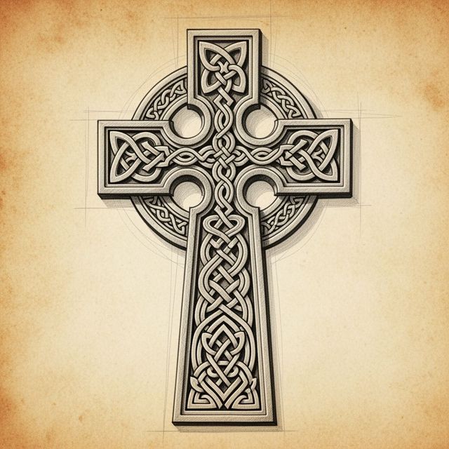 Explore Stunning Cross Drawings Created With AI gallery