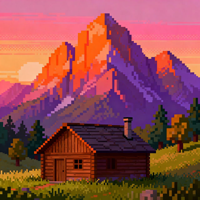 Mountain Pixel Art gallery