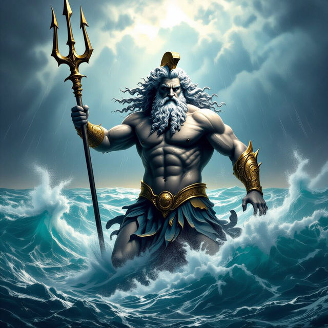 Drawing of Poseidon gallery