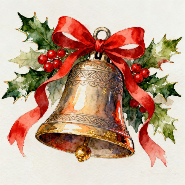 Christmas Bell Drawings - Made With AI gallery