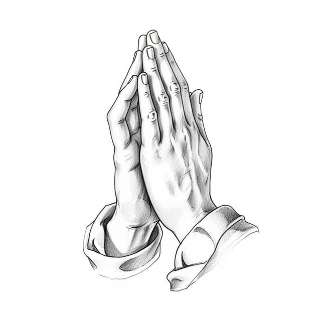 Explore AI-Generated Praying Hands Drawings gallery