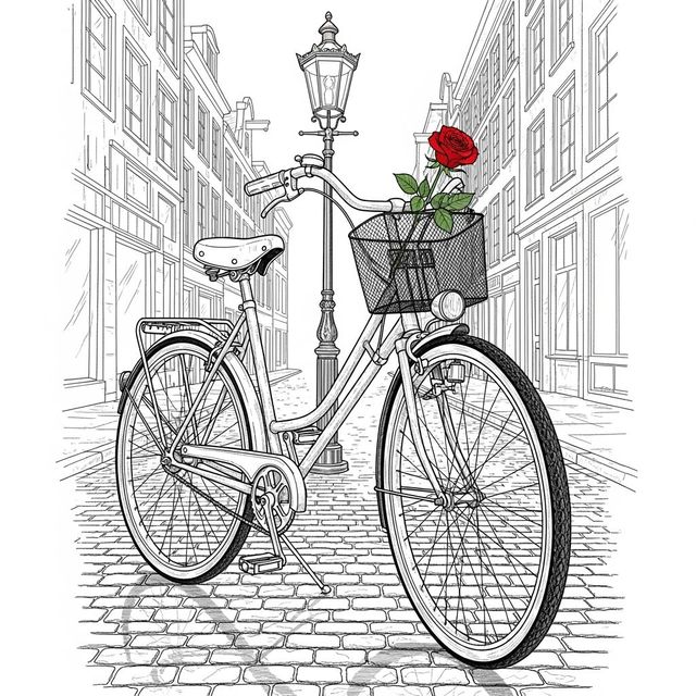 Create Unique Bicycle Drawings with AI gallery