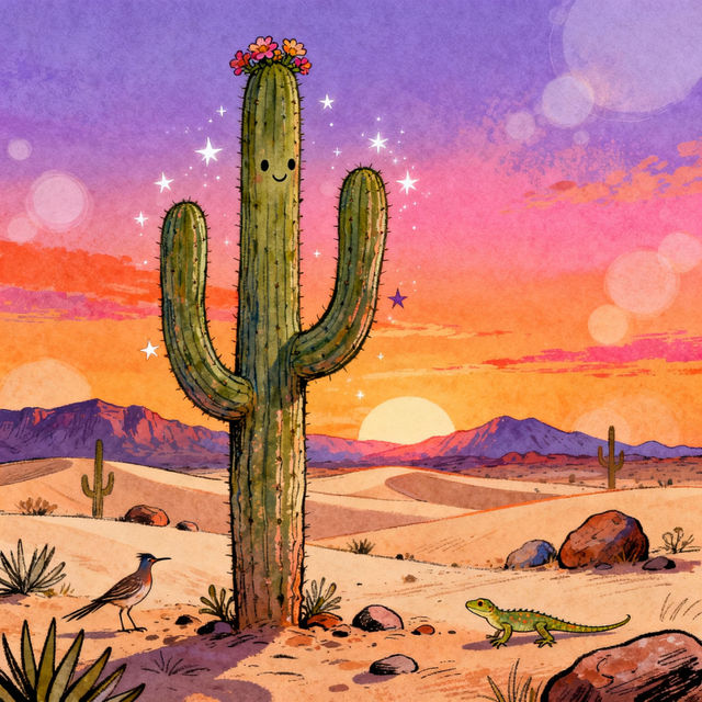 Cactus Drawings - AI Generated Art gallery