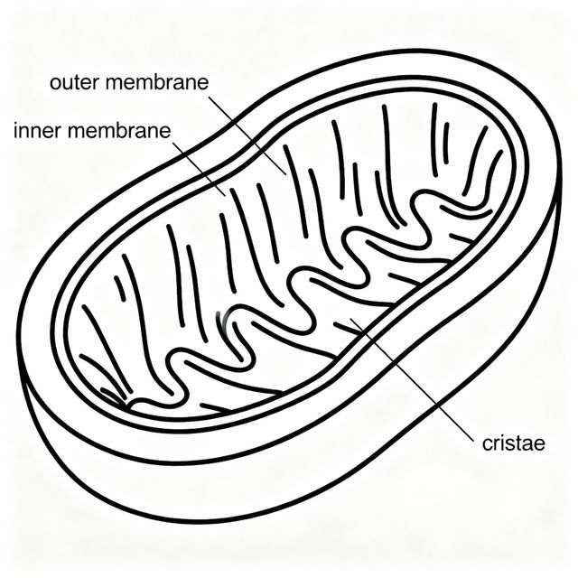 Mitochondria Drawing Easy gallery