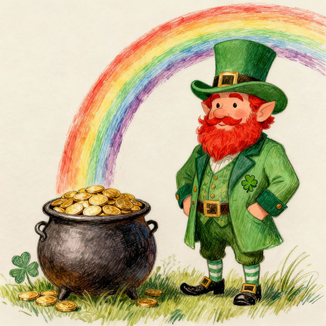 Leprechaun Sketches - AI Generated gallery