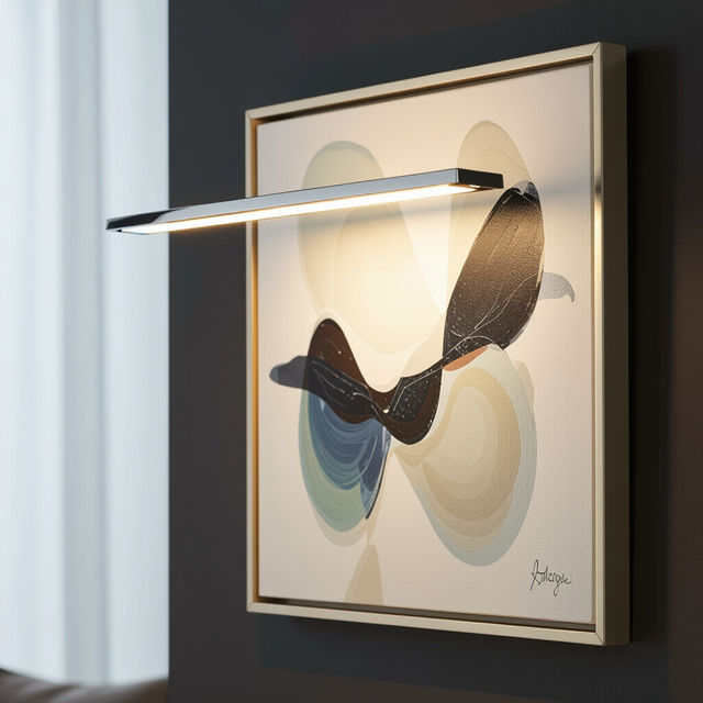 Chrome Battery Operated Picture Lights gallery