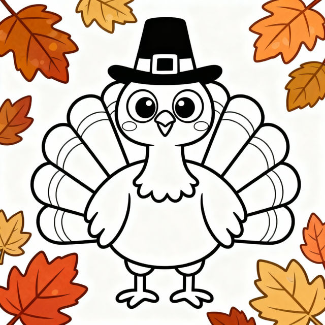 Turkey Drawing For Kids gallery