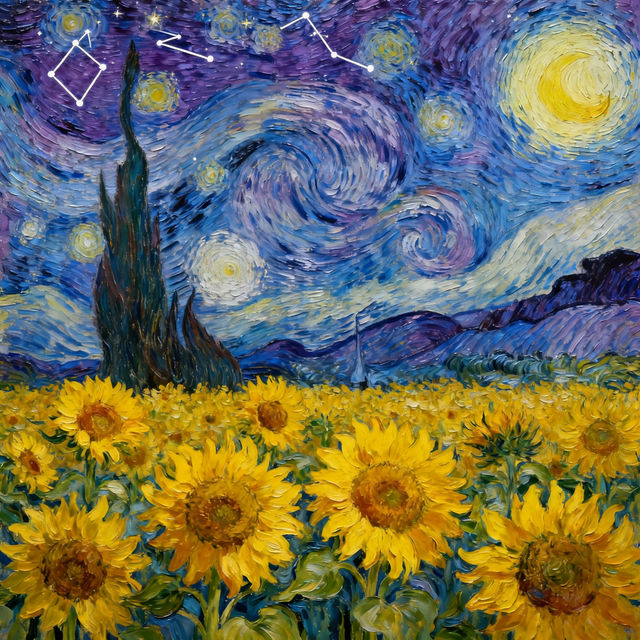 Van Gogh Style Drawings gallery