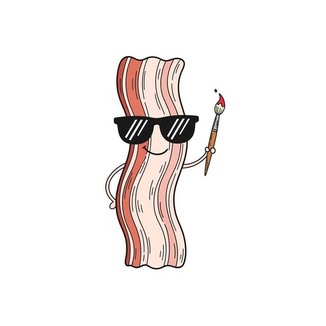 Explore AI-Generated Bacon Drawings gallery