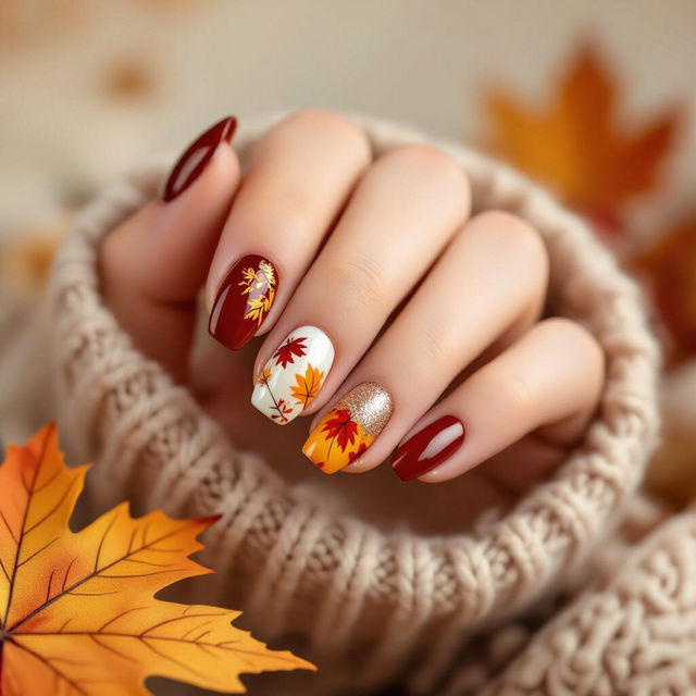 Fall Nail Designs Pictures - Made With AI gallery