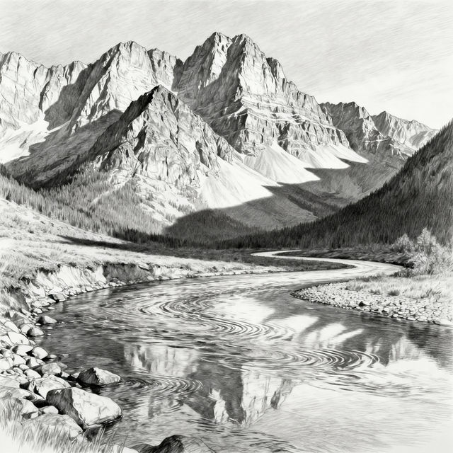 Rocky Mountains Drawings gallery