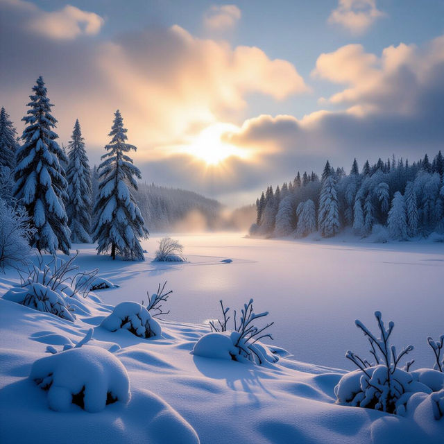 Winter Season Images - AI Generated gallery