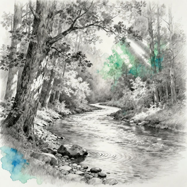 River Drawings gallery