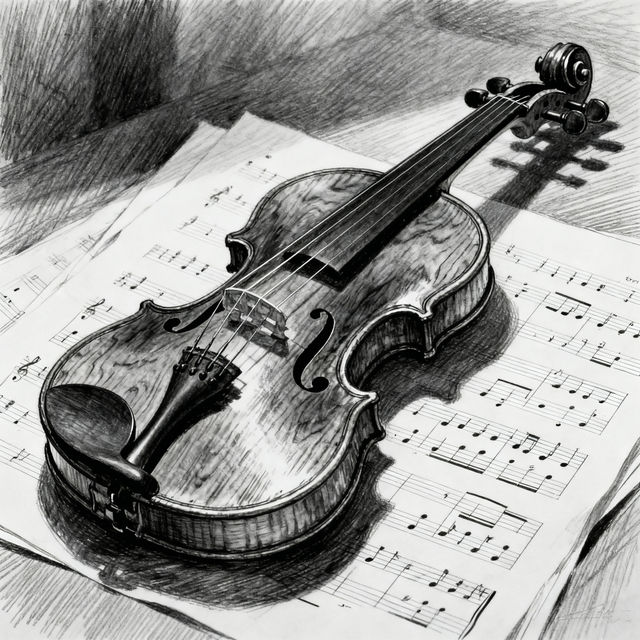 Violin Drawings gallery