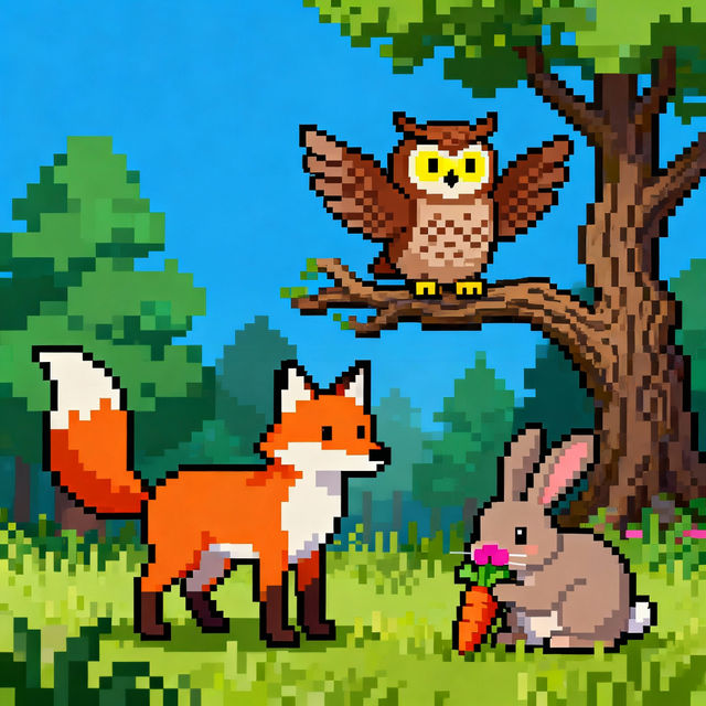 Pixel Art Animals gallery