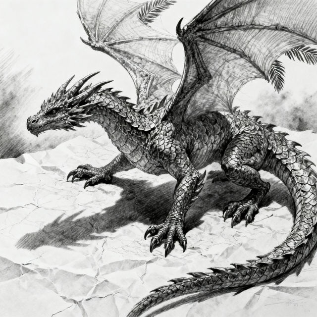 Pencil Dragon Drawings gallery
