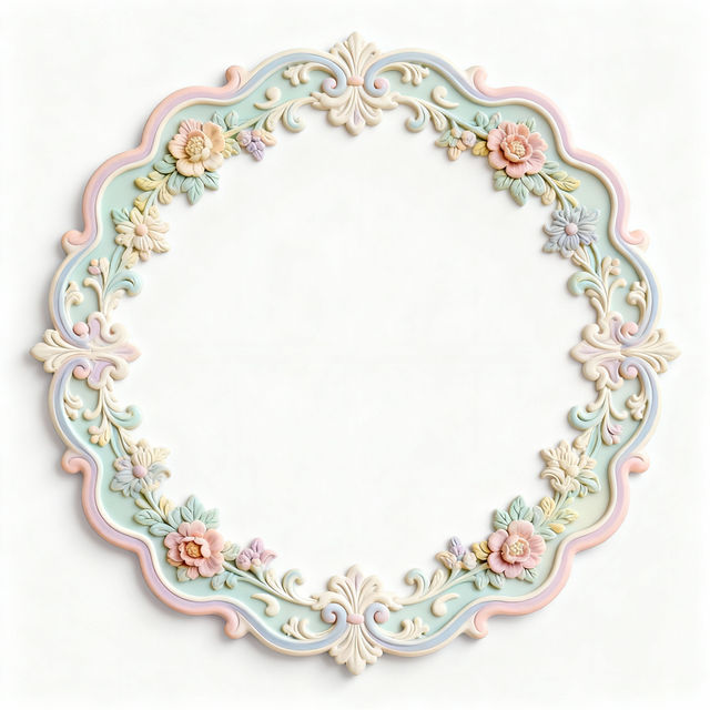 Scalloped Picture Frames - AI Generated gallery