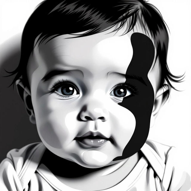 Baby High Contrast Images - Made With AI gallery