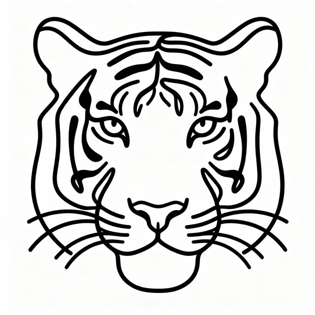 Tiger Drawing Simple gallery