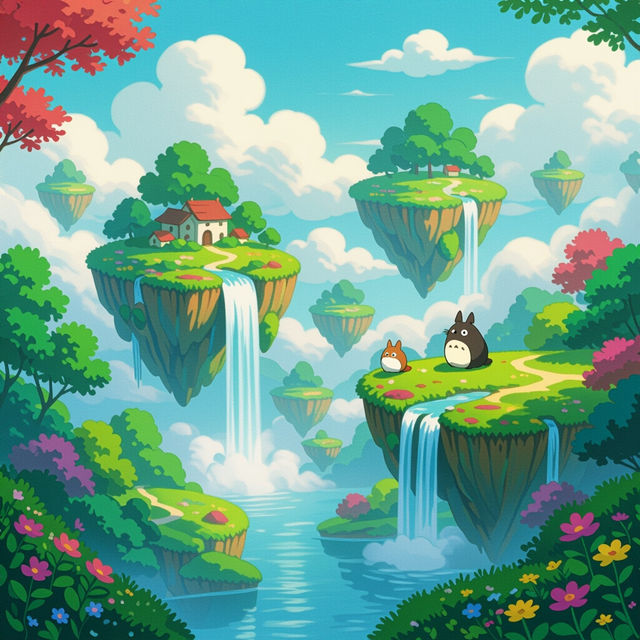 How To Make Studio Ghibli AI Art gallery