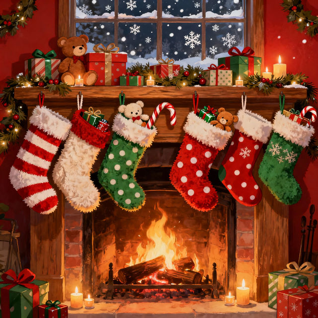 Christmas Stockings Drawings gallery