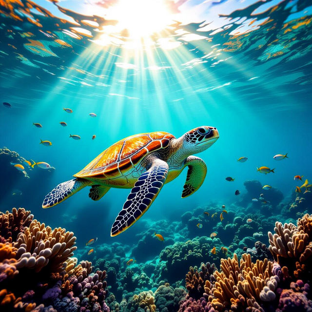 Sea Turtle Pictures - Created With AI gallery