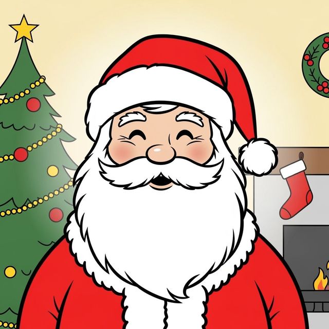 Easy Santa Drawing Ideas gallery