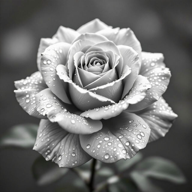 Black And White Flower Wallpapers - AI Generated gallery