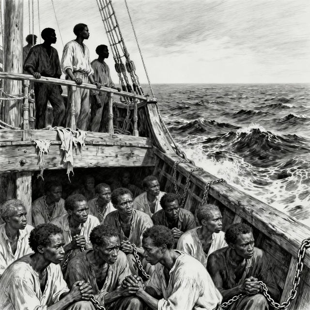 Middle Passage Drawings - AI Generated Art gallery