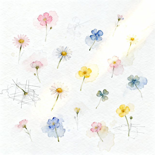 Small Flowers Drawings gallery