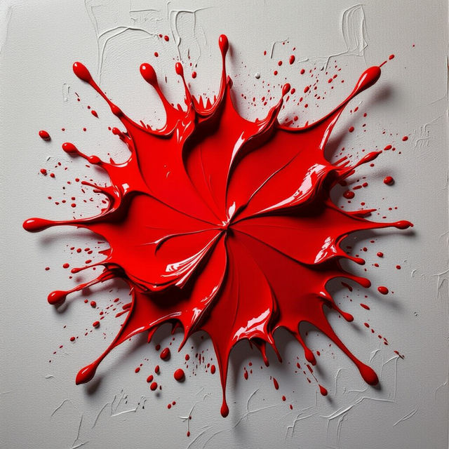 Red Wall Art - AI Generated gallery