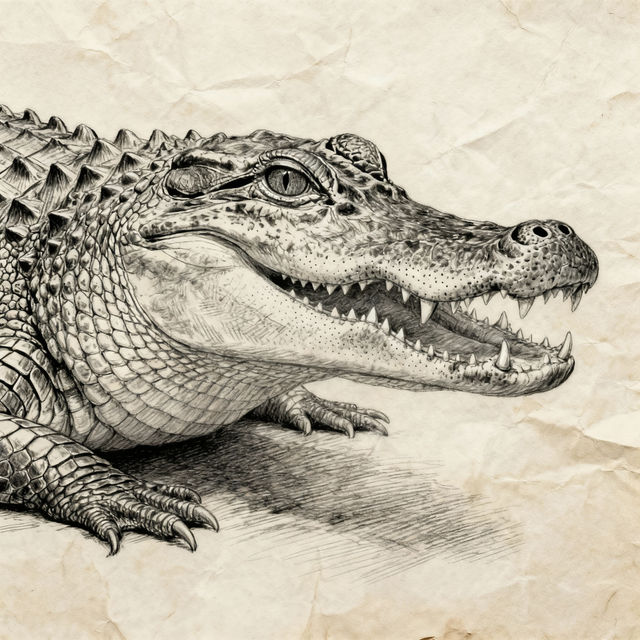 Alligator Sketch Art gallery