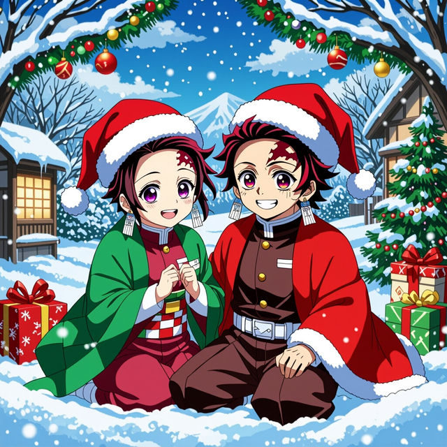Demon Slayer Christmas Wallpapers gallery
