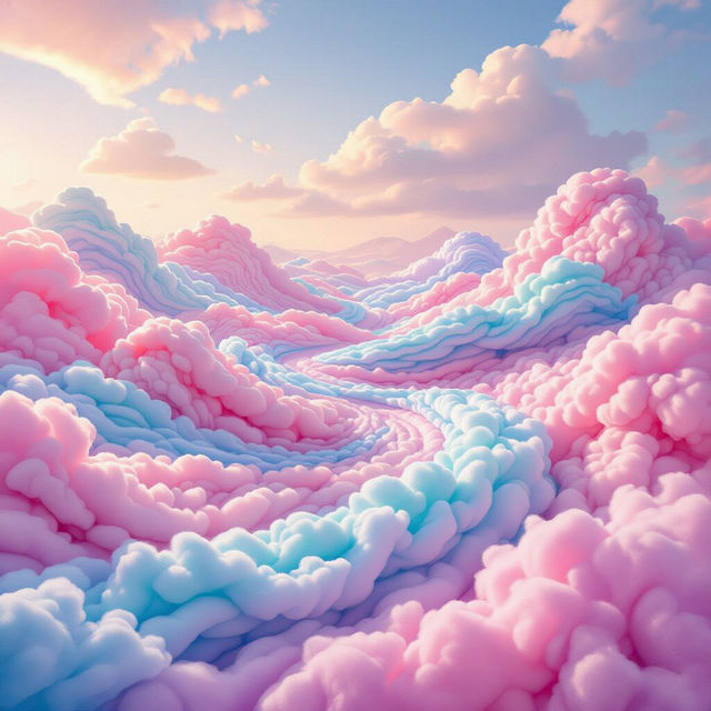 Cotton Candy Wallpapers - Made With AI gallery
