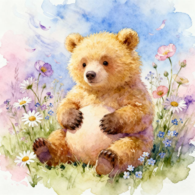 Baby Bear Drawings - Made With AI gallery