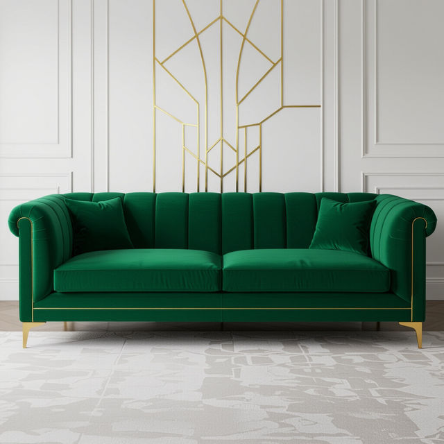 Modern Art Deco Sofas - AI Generated gallery